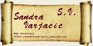 Sandra Varjačić vizit kartica